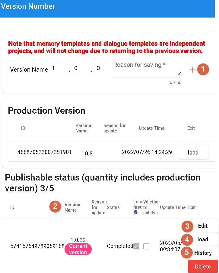 DMflow Version View